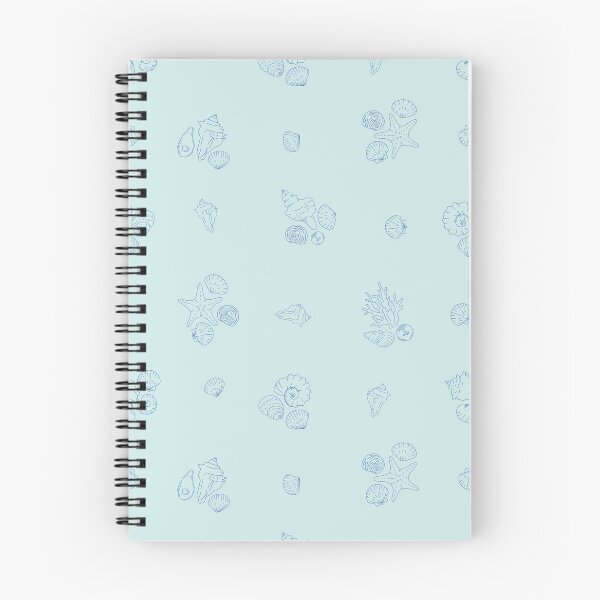 Item preview, blue turquoise sea shell pattern designed and sold by winterpumpkin.