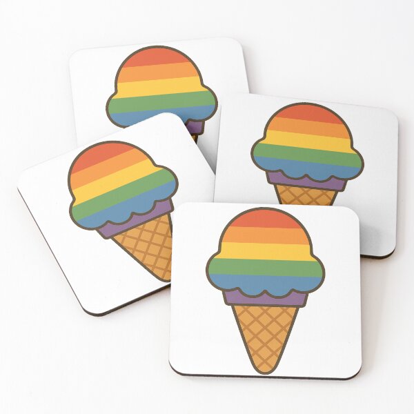 Item preview, Rainbow Pride Ice Cream Cone designed and sold by Owcomm.