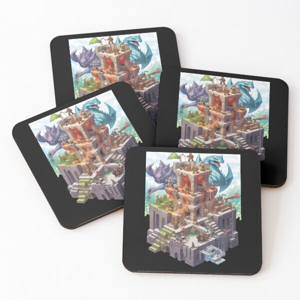 Item preview, 3D Isometric Dungeon & Dragon designed and sold by The Mad Muffin.