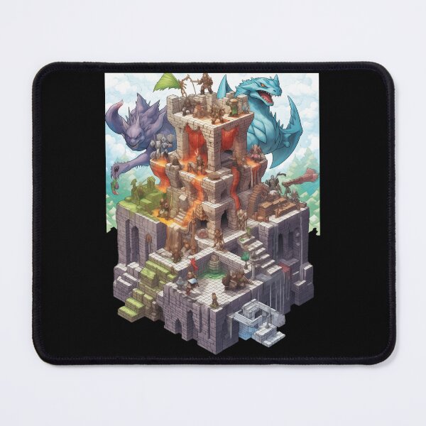 Item preview, 3D Isometric Dungeon & Dragon designed and sold by The Mad Muffin.