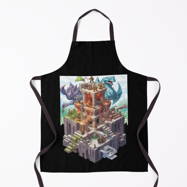 Item preview, 3D Isometric Dungeon & Dragon designed and sold by The Mad Muffin.