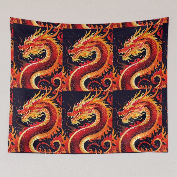 Item preview, Eastern Fire Dragon Pattern designed and sold by PatronesKawai.
