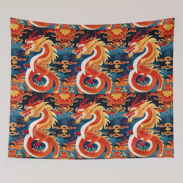 Item preview, Eastern Fire Dragon Pattern designed and sold by PatronesKawai.