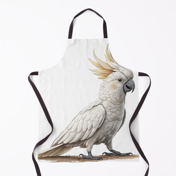 Item preview, Elegant White Cockatoo Illustration Art designed and sold by ForeverPrintsOK.