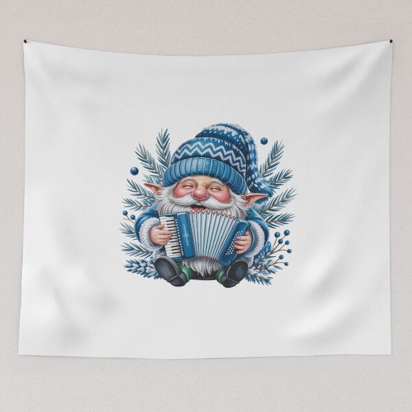 Item preview, blue christmas gnome designed and sold by jkrphoto.