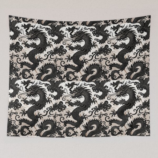 Item preview, Eastern Black Dragon Pattern designed and sold by PatronesKawai.