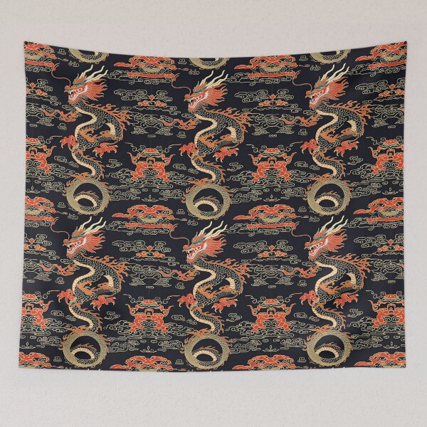 Item preview, Eastern Black Dragon Pattern designed and sold by PatronesKawai.