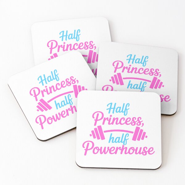 Item preview, Half Princess Half Powerhouse! Pink Gym designed and sold by PMCreative.