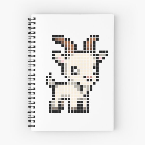 Item preview, Pixeled goat (white) designed and sold by Brain Fart Buffet.