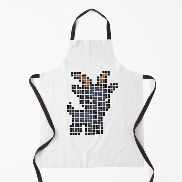 Item preview, Pixeled goat (black) designed and sold by Brain Fart Buffet.