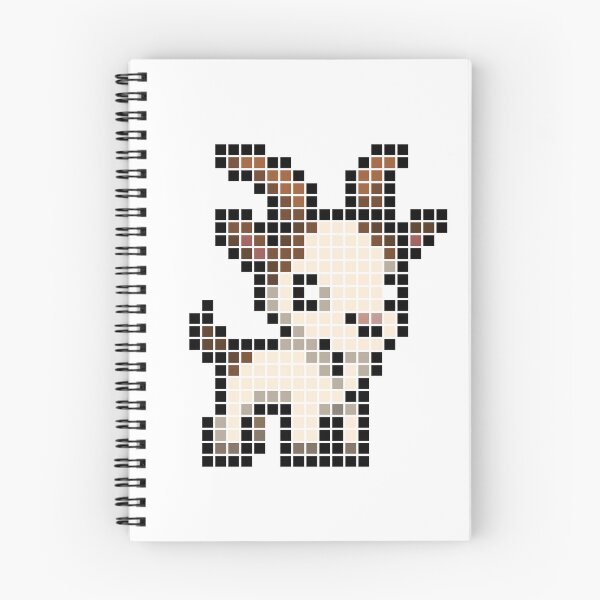 Item preview, Pixeled goat (white and brown) designed and sold by Brain Fart Buffet.