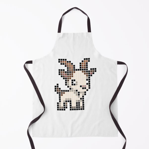 Item preview, Pixeled goat (white and brown) designed and sold by Brain Fart Buffet.