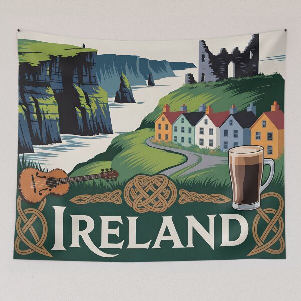 Item preview, Ireland: Vintage Lush Landscapes & Ancient Spirit designed and sold by LSVart.