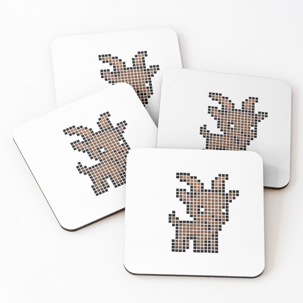 Item preview, Pixeled goat (Brown) designed and sold by Brain Fart Buffet.