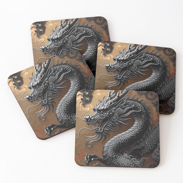Item preview, Eastern Black Dragon Pattern designed and sold by PatronesKawai.