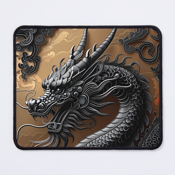 Item preview, Eastern Black Dragon Pattern designed and sold by PatronesKawai.