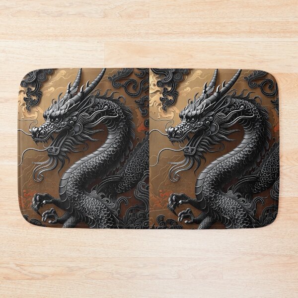 Item preview, Eastern Black Dragon Pattern designed and sold by PatronesKawai.