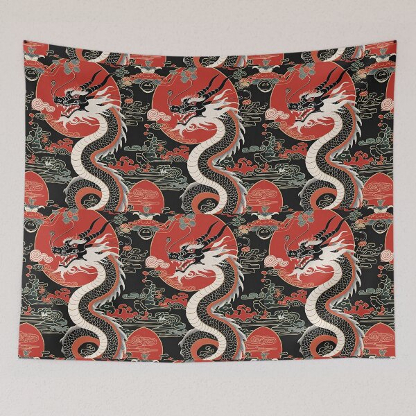Item preview, Eastern Black Dragon Pattern designed and sold by PatronesKawai.