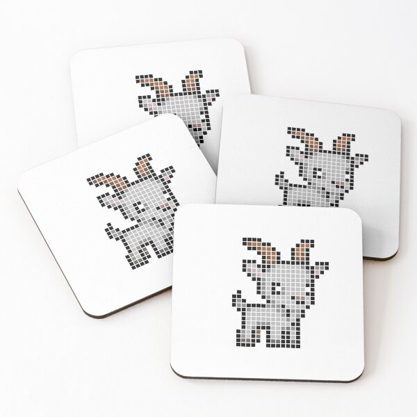 Item preview, Pixeled goat (Grey) designed and sold by Brain Fart Buffet.