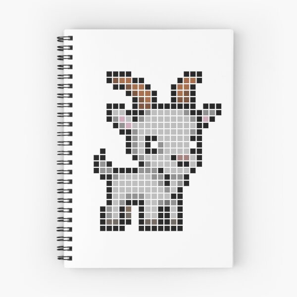 Item preview, Pixeled goat (Grey) designed and sold by Brain Fart Buffet.