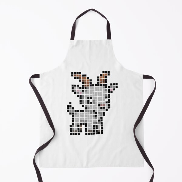 Item preview, Pixeled goat (Grey) designed and sold by Brain Fart Buffet.