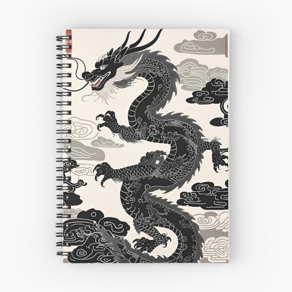 Item preview, Eastern Black Dragon Pattern designed and sold by PatronesKawai.