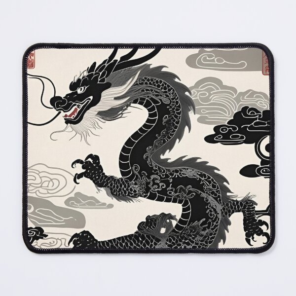 Item preview, Eastern Black Dragon Pattern designed and sold by PatronesKawai.