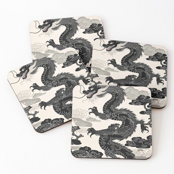 Item preview, Eastern Black Dragon Pattern designed and sold by PatronesKawai.