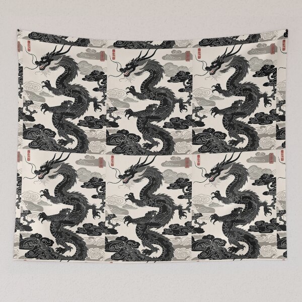 Item preview, Eastern Black Dragon Pattern designed and sold by PatronesKawai.