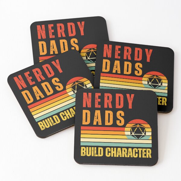 Item preview, Nerdy Dads Build Character designed and sold by The Mad Muffin.