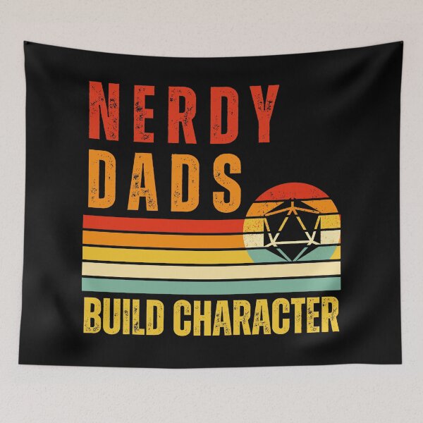 Item preview, Nerdy Dads Build Character designed and sold by The Mad Muffin.