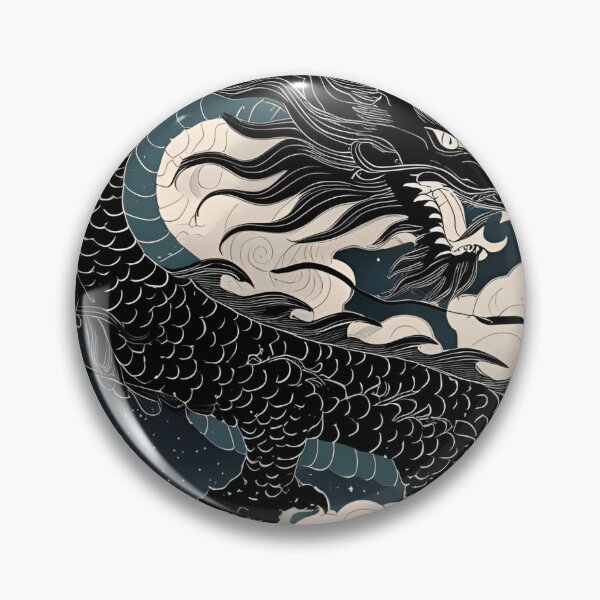 Item preview, Eastern Black Dragon Pattern designed and sold by PatronesKawai.