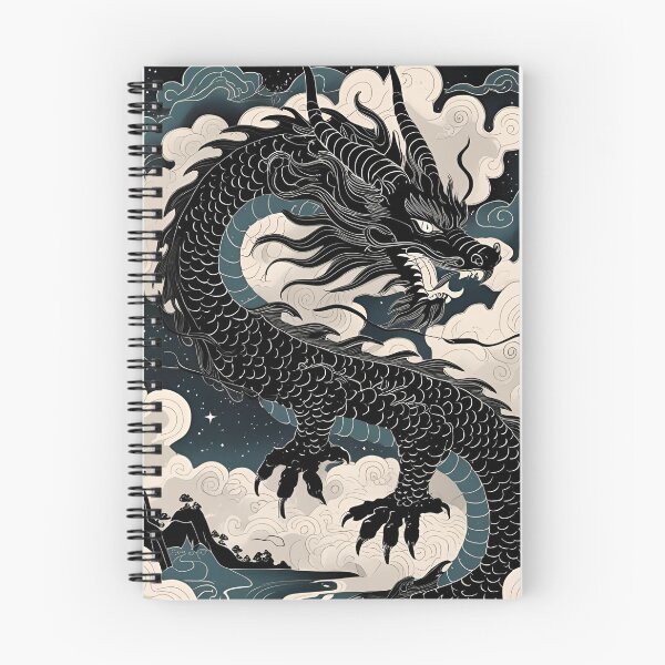 Item preview, Eastern Black Dragon Pattern designed and sold by PatronesKawai.