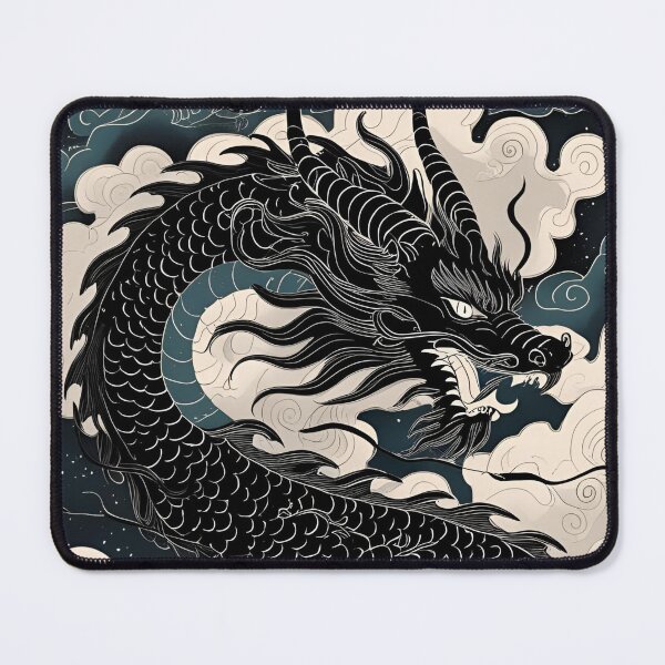 Item preview, Eastern Black Dragon Pattern designed and sold by PatronesKawai.