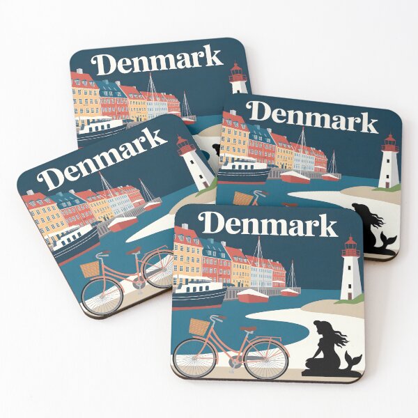 Item preview, Denmark: Nyhavn Harbour & Nordic Coastal Charm designed and sold by LSVart.