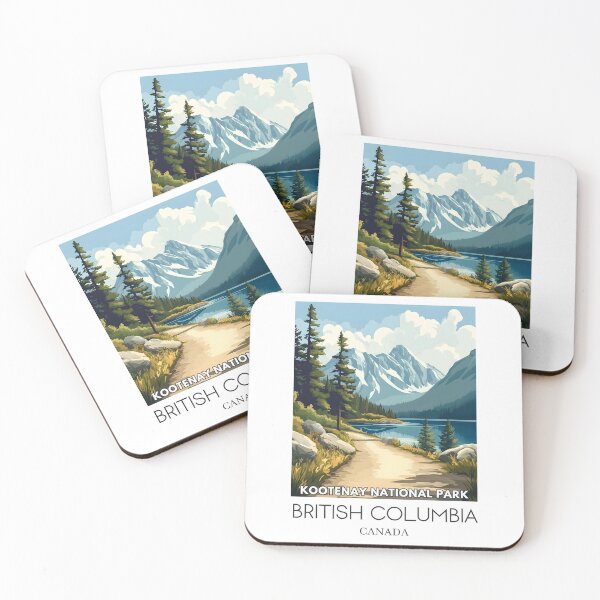 Item preview, A Pop Art Illustration of Kootenay National Park - Canada  designed and sold by StudioRedKoala.