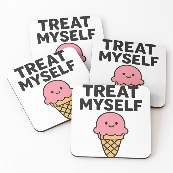 Item preview, Treat Myself – Cute Self Care Ice Cream Design designed and sold by Duckish Store.