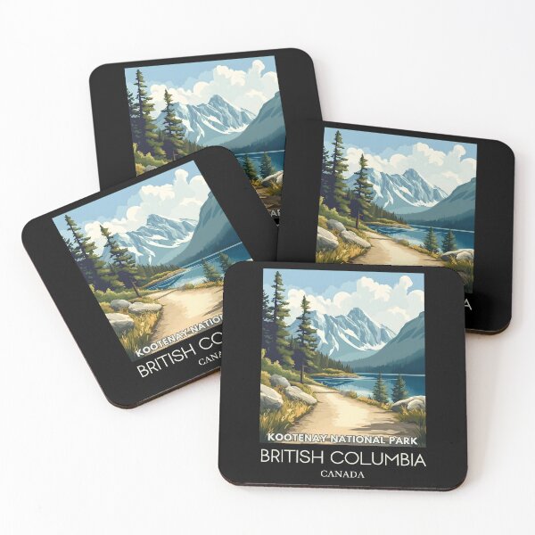 Item preview, A Pop Art Illustration of Kootenay National Park - Canada  designed and sold by StudioRedKoala.