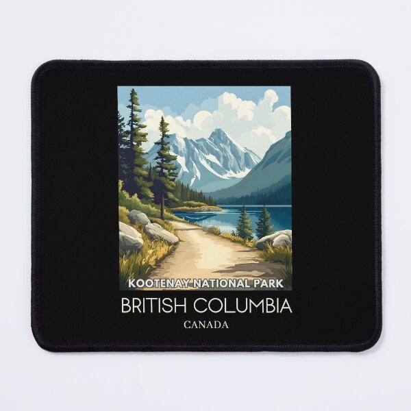 Item preview, A Pop Art Illustration of Kootenay National Park - Canada designed and sold by StudioRedKoala.