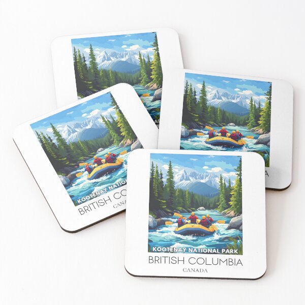Item preview, A Pop Art Illustration of Kootenay National Park - Canada  designed and sold by StudioRedKoala.