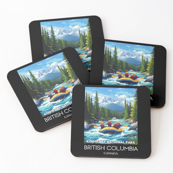 Item preview, A Pop Art Illustration of Kootenay National Park - Canada  designed and sold by StudioRedKoala.