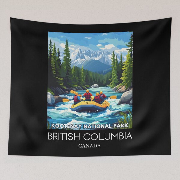 Item preview, A Pop Art Illustration of Kootenay National Park - Canada  designed and sold by StudioRedKoala.