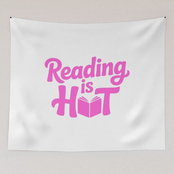 Item preview, Reading Is Hot! Hot Pink Girly Book designed and sold by PMCreative.