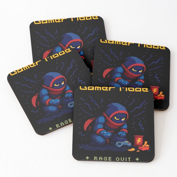 Item preview, Gamer Mode – Rage Quit Pixel Ninja T-Shirt designed and sold by BambaKchula.
