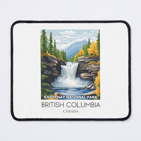 Item preview, A Pop Art Illustration of Kootenay National Park - Canada designed and sold by StudioRedKoala.