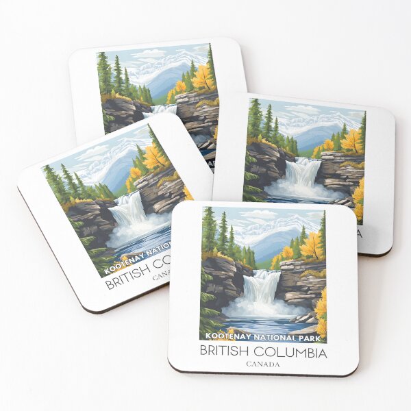 Item preview, A Pop Art Illustration of Kootenay National Park - Canada  designed and sold by StudioRedKoala.