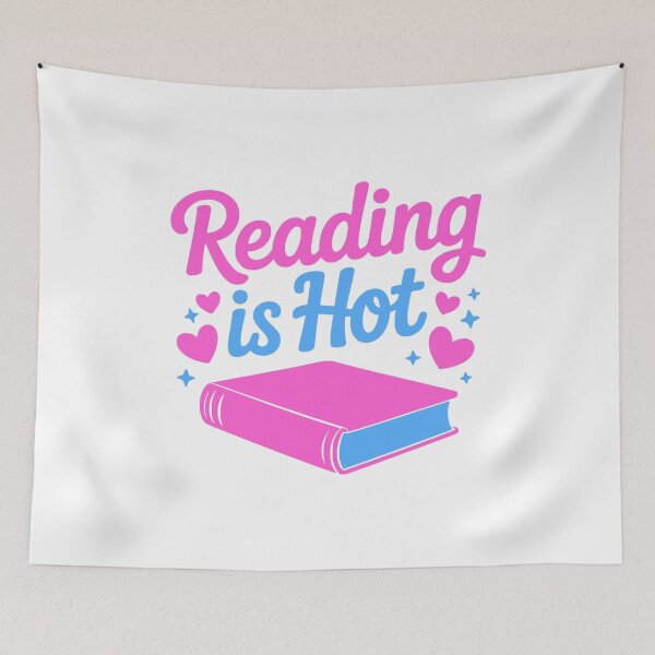 Item preview, Reading Is Hot! Girly Pink Book designed and sold by PMCreative.