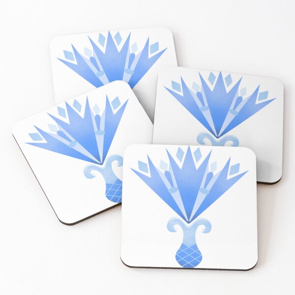 Item preview, Blue Folk Cornflower — Stylized Floral Illustration designed and sold by HKrasowskaya.