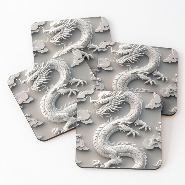 Item preview, Eastern White Dragon Pattern designed and sold by PatronesKawai.