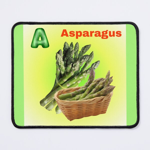 Item preview, A, letter like asparagus, alphabet designed and sold by ToscaniArt.